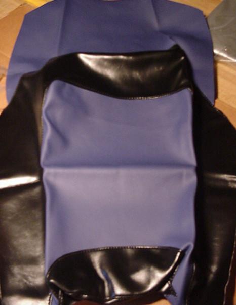 1992 honda cbr 600 f2 full length seat cover skin black/blue second look