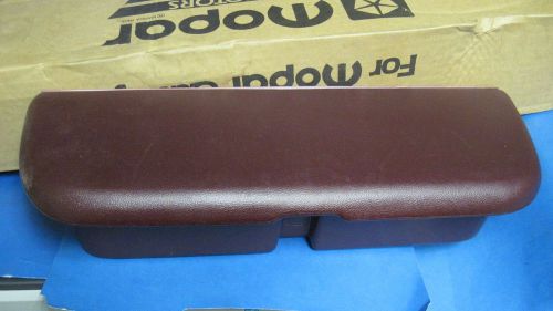 Mopar 88-90 chrysler+dodge van models,rear storage bin/armrest n.o.s.d562gr8