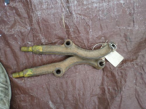 Mg mgb rear chrome bumper brackets bracket pair