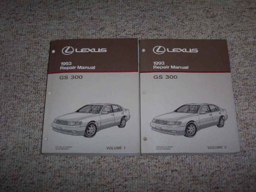 1993 lexus gs300 gs 300 workshop shop service repair manual set 3.0l