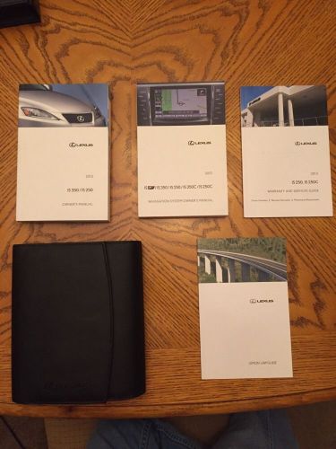 2013 lexus is350/is250 with navigation genuine owner&#039;s manual stock #061