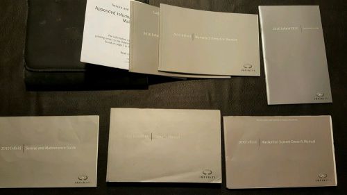 2010 infiniti ex owner&#039;s manual set