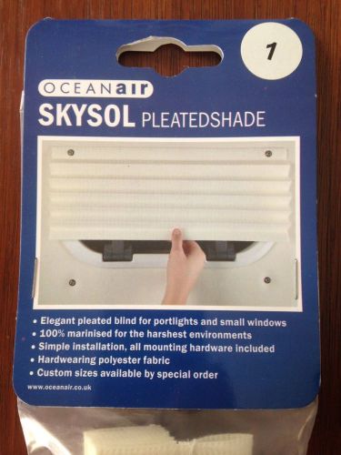 Oceanair pleated shade - 15&#034; - cream color