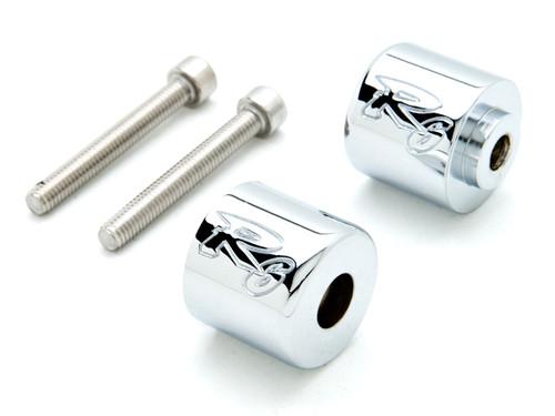 Silver bar ends logo hand grip handlebar end caps for yamaha yzf r6 2006-2012