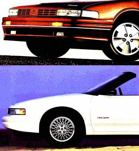1990 olds brochure-cutlass convertible-calais quad 442
