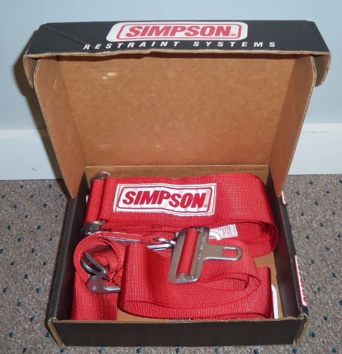 Simpson 29074r safety harness latch f/x system 5-point v-type 62&#039;&#039; lap belt