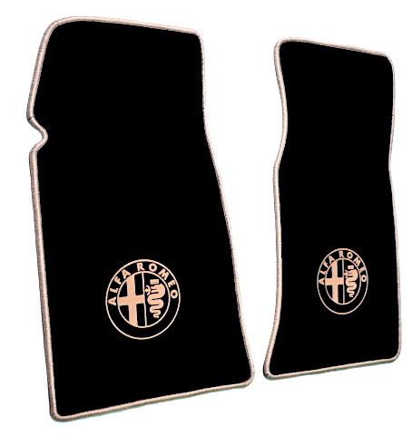 Alfa romeo spider 70-86 bl tan velours mat set