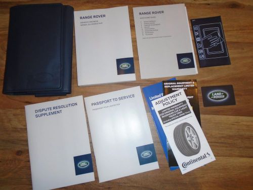 2014 range rover hse owners manual &amp; books w/navigation