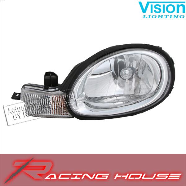 L/h headlight driver side lamp kit unit replacement 2000-2002 dodge neon