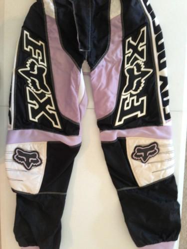 Womens jr fox racing 180 pants size 5/6 motorcycle racing motocross