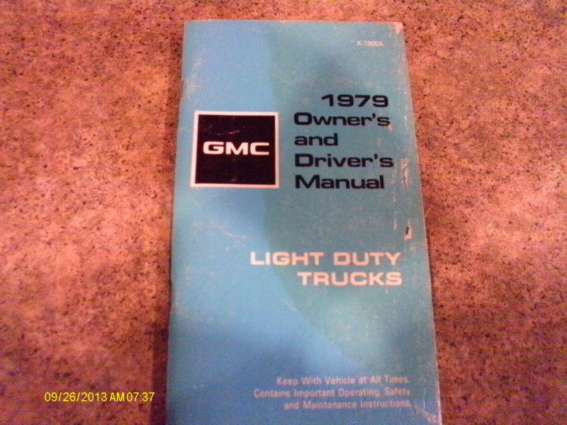 1997 gmc owner's & drivers's manual for light duty trucks