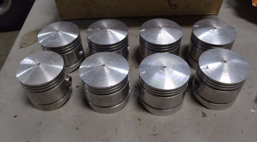 Nos flathead ford v-8 piston set 3 3/16 +.060 over - 4&#034; stroke