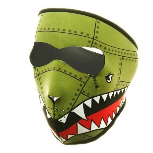 2 in 1 reversible motorcycle biker, ski mobile neoprene face mask - the bomber