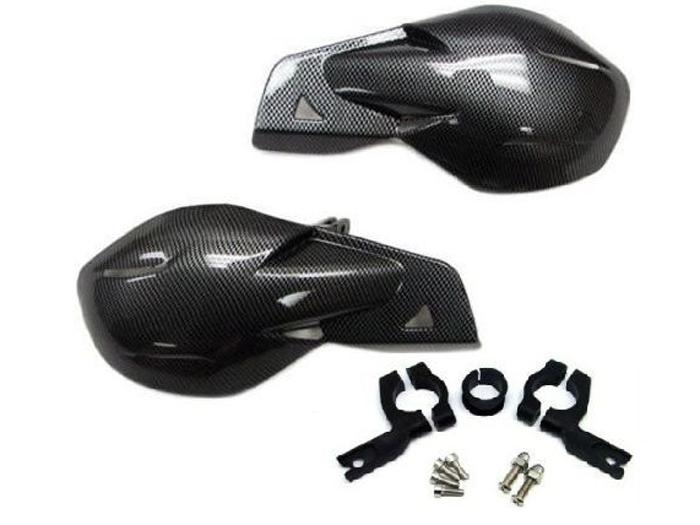 Carbon atv hand guards for dirt bike honda yamaha ktm suzuki xr crf xc drz yz kx