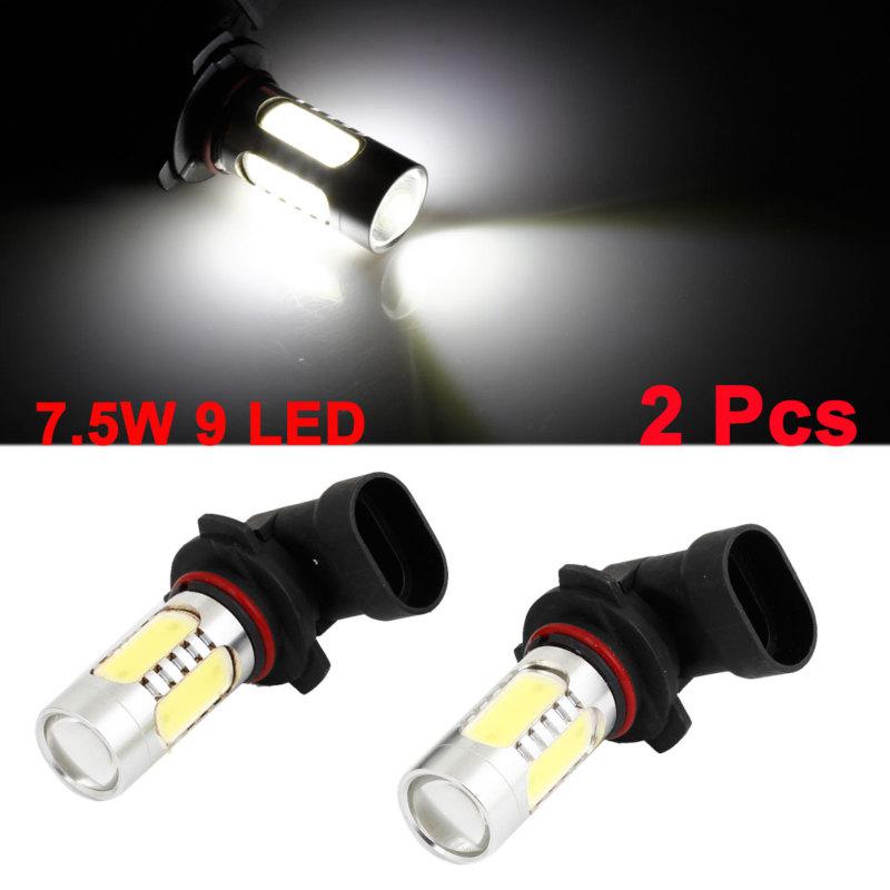 7.5w dc 12v auto car white 5 smd led 9005 fog light head lamp bulb 2 pcs