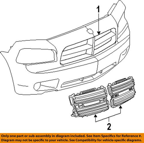 Dodge oem 4806180ad grille