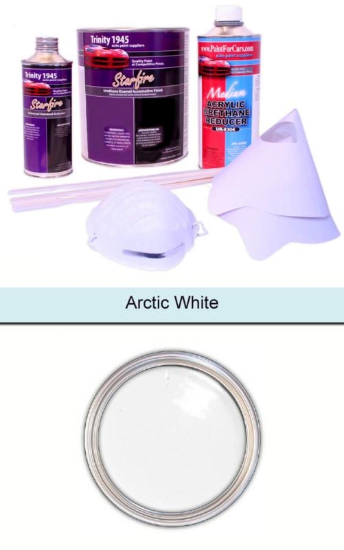 Arctic white urethane acrylic auto paint kit