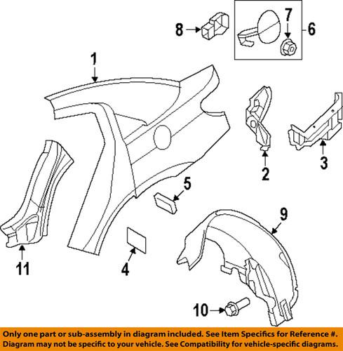 Dodge oem 5303908ae quarter panel-wheelhouse liner