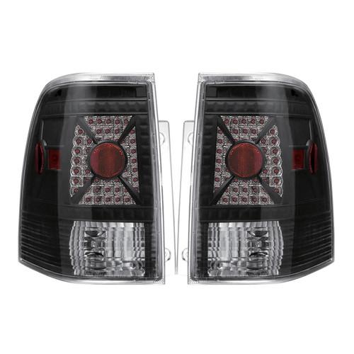 Apc diamond cut tail lights for 2003-2006 ford expedition black 407512tlb