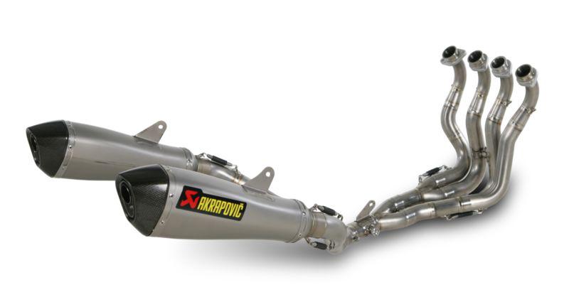 Akrapovic evolution 4:2:2 dual exhaust system con ti/ti/ti/ti/cf for suzuki gsxr