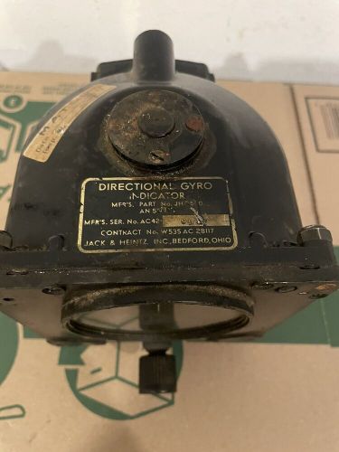 Vintage aircraft directional gyro indicator