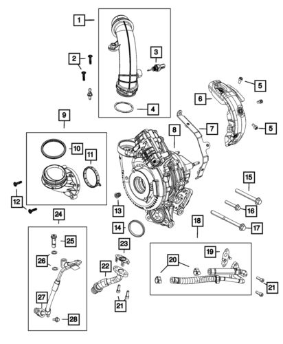 Genuine mopar gasket 68486947aa