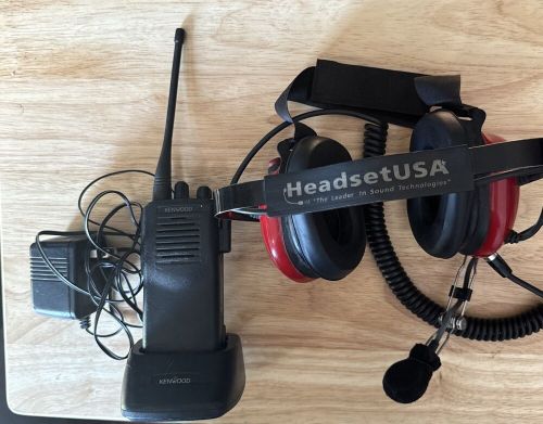 Racing radio kenwood radio  with charger and headset usa