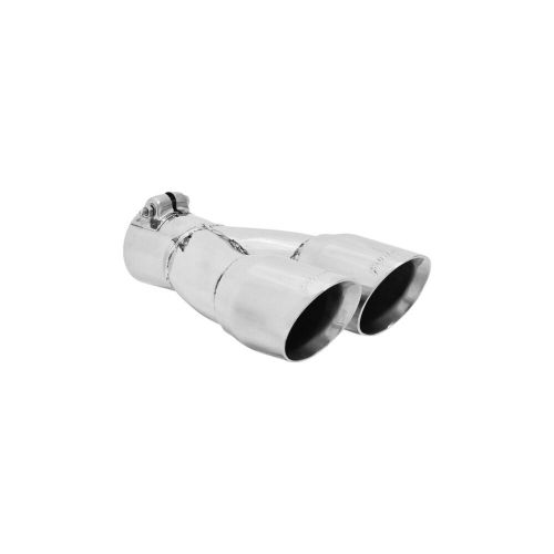 Flowmaster 15307 exhaust tip - 3.00 in. dual angle cut polished ss fits 2.50 ...