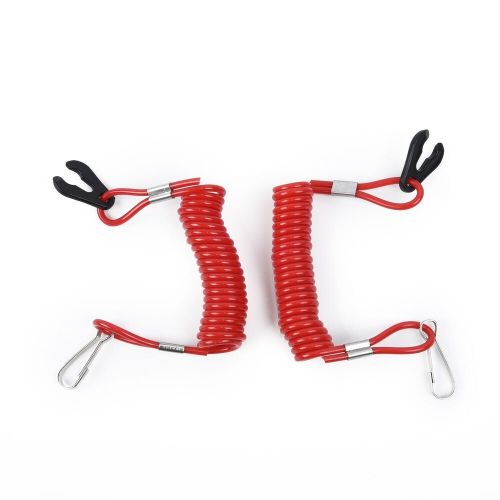 Rotating boat safety ropes red 1.6m kill switches key lanyard practical