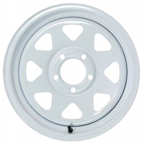 2-pack trailer rim wheel 14x5.5 5-4.5 white spoke 2200 lb. 3.19 cb 75psi