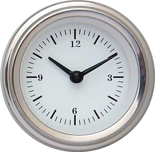 1955-57 chevrolet white bel era flat lens dash clock