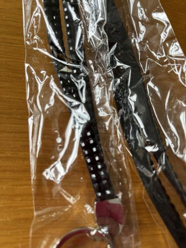 New in pack-smart black beaded lanyard-96 cm x 1 cm