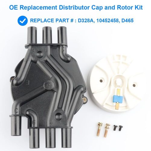 Ignition distributor cap and rotor kit replace d328a 10452458 d465 compatible...