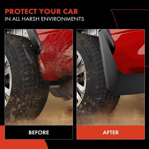 4pcs mud flaps splash guards fender front &amp; rear for nissan pathfinder 2024 suv