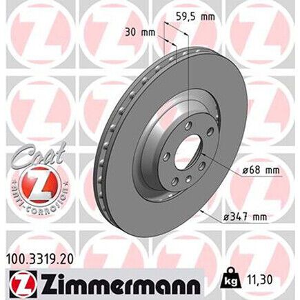 Zimmermann 100331920 disc brake rotor