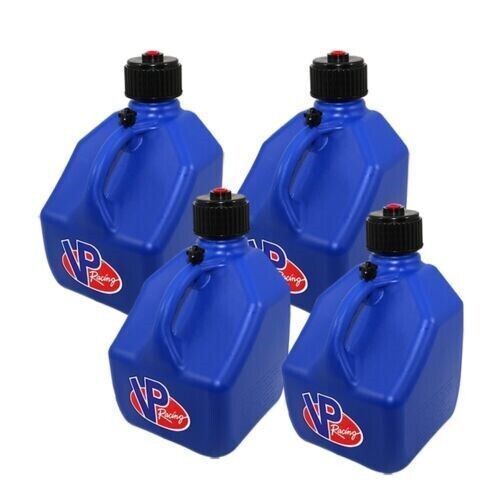 Vp racing blue square 4 pack 3 gallon race fuel jug+ battery powered tera pumpxl