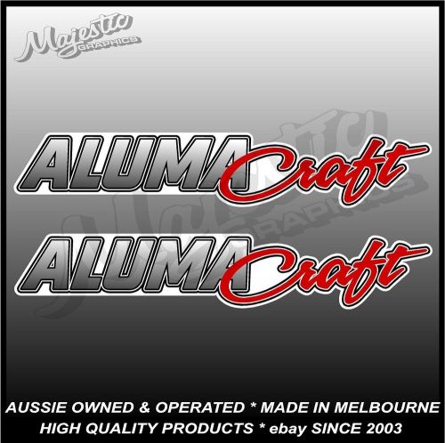 Alumacraft - 450mm x 80mm x 2 - pair - boat decals