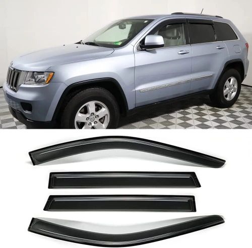 94252 window visors deflectors rain guards shields for 11-20 jeep grand cherokee