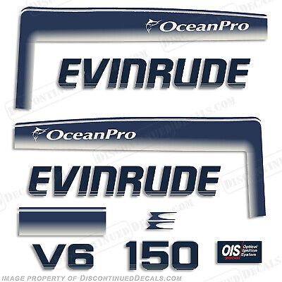 Fits evinrude 1993 - 1997 150hp oceanpro decals