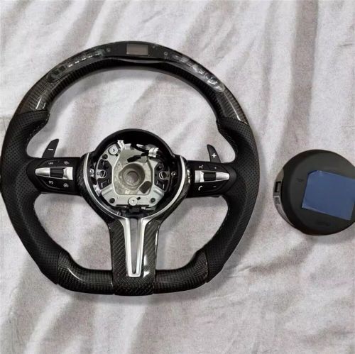 Bmw steering wheel 5,6,7 series carbon fiber led f10 f06 f02 11-18 535 640i 740i