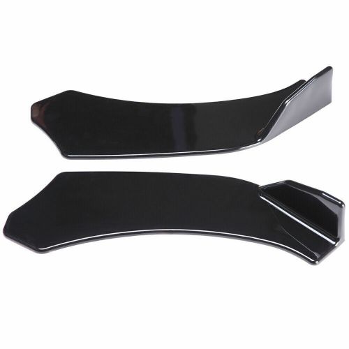 For dodge magnum 2005-2008 black front bumper lip splitter spoiler 2xstrut rods