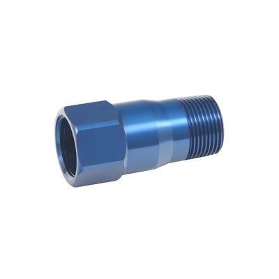 Meziere npt male to npt female adapter straight 1" npt male-1" npt female blue