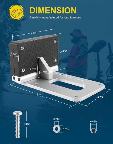 Transom trolling motor mount universal for kayaks / kayak motor mount bracket