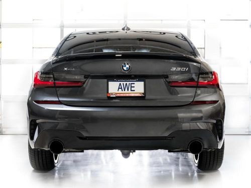 Awe tuning 3020-33429 awe track edition axle-back exhaust for bmw g2x 330i/430i