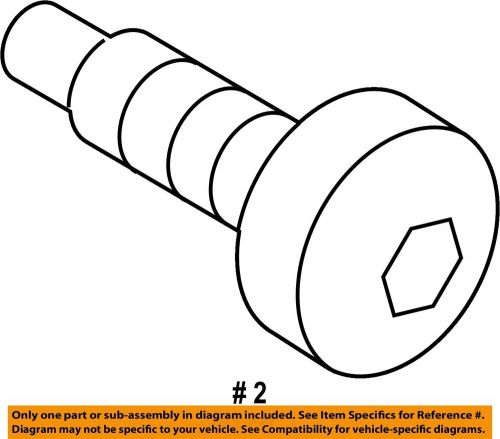 Ford oem front seat belt-seat belt assembly bolt w709066s437m