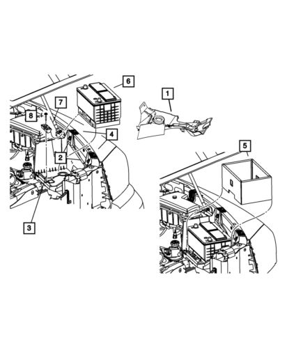 Genuine mopar battery bracket 5112059aa