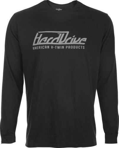 Harddrive harddrive long sleeve tee md black/grey #800-0206m