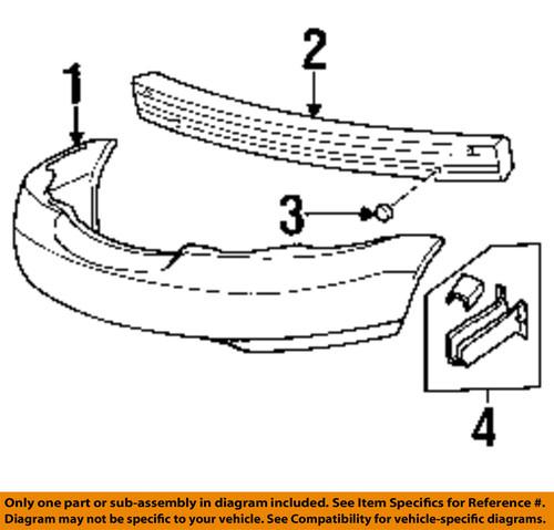 Mopar oem 4805276ab rear bumper-reinforcement