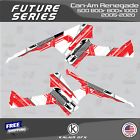 Graphics kit for can-am renegade 500 800 1000 2005-2020 16 milfuture - red