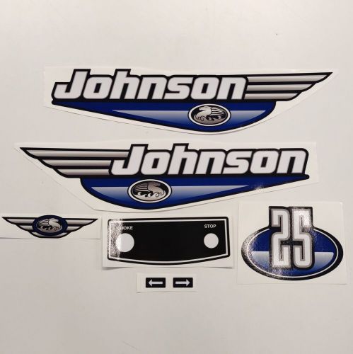 Johnson 25 (1992-2000) outboard blue decal aufkleber sticker adesivo set